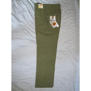 Mens 1970's True Vintage H Bar C Ranchwear Tab Plaid Checkered Green 32x29 Pants